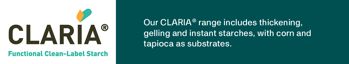 Claria - Logo w description banner