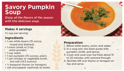 Savoury pumpkin soup