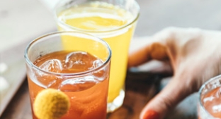 Stevia sweetened orange drink at Food Ingredients Europe