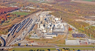 Aerial shot of Sagamore plant