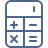 Calculator icon grey